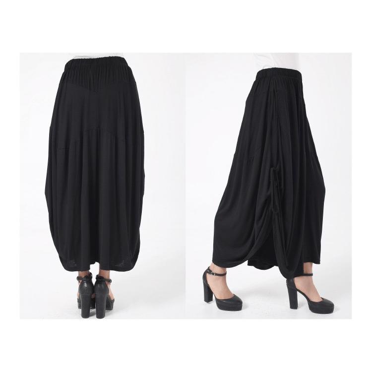値下げ❣FUGA FUGA 黒 ガウチョパンツ フレアパンツ レディース ダンス ワイドフレアパンツ ガウチョ