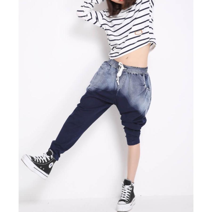 レディース サルエルパンツ コーデ きれいめ ダンス ロングパンツ 美脚