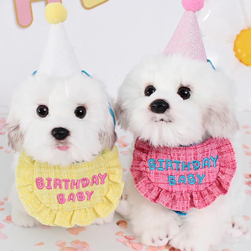 【犬服】かわいい バースデイ スタイ チェック柄 誕生日 221Clover Dog. 通販 Yahoo!ショッピング