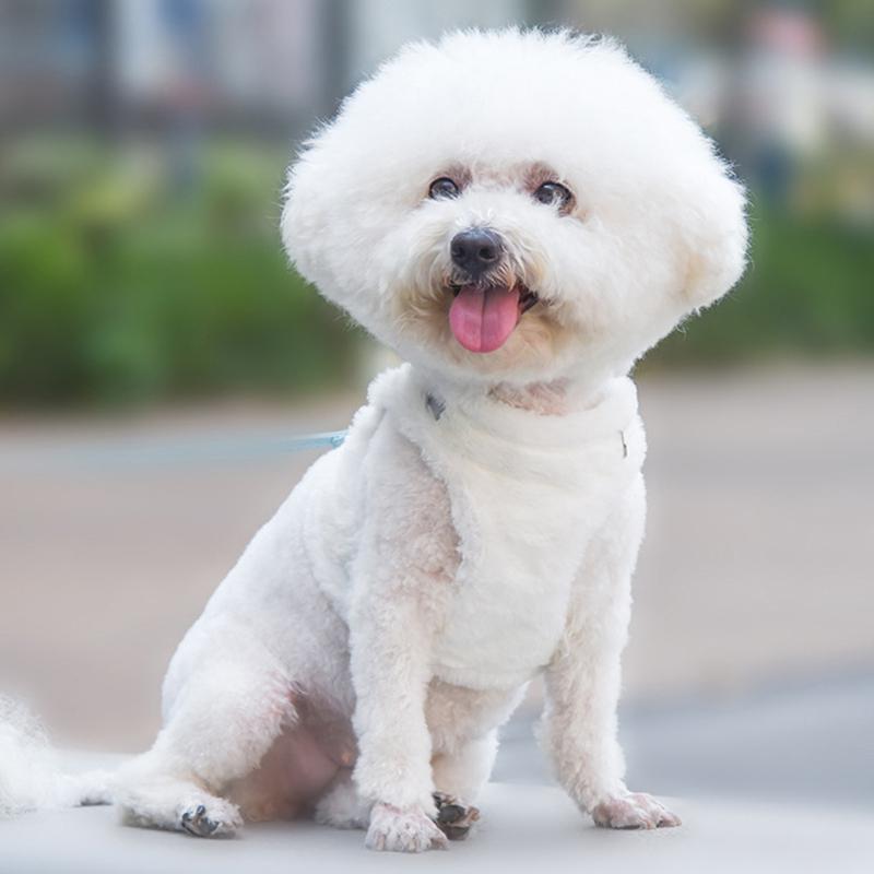 犬・猫用 冬用 柔らかい ふわふわファーハーネス　お揃いリード付き |  | 05