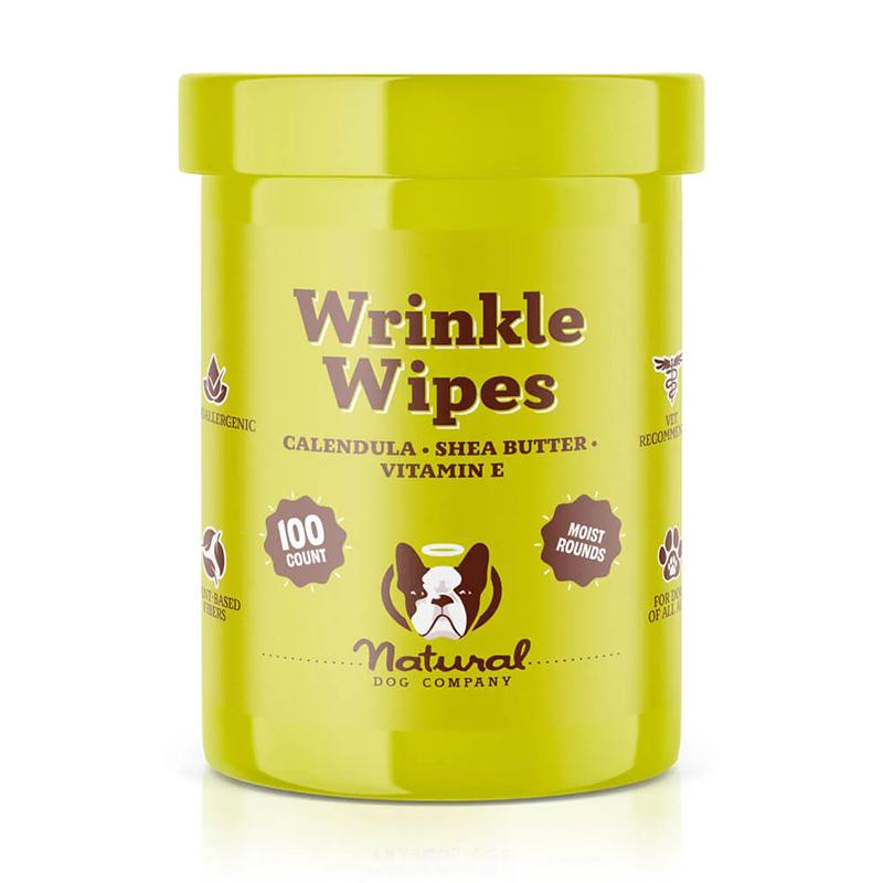 natural DOG COMPANY ナチュラルドッグカンパニーWrinkle Soother Wipes シワ用ワイプ100枚 | 