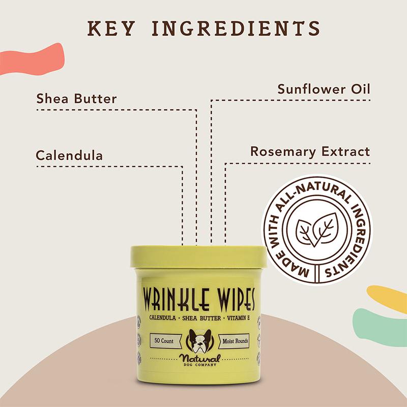 natural DOG COMPANY ナチュラルドッグカンパニーWrinkle Soother Wipes シワ用ワイプ100枚 |  | 03
