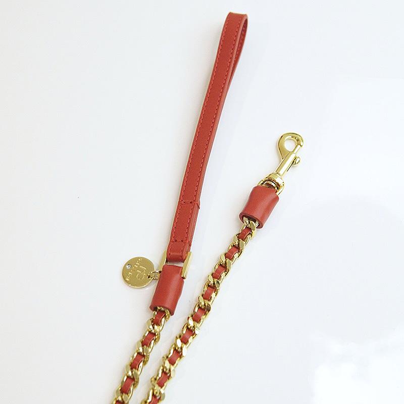 not too pet イタリア製 レザー×チェーン ドッグリード ICON LEASH