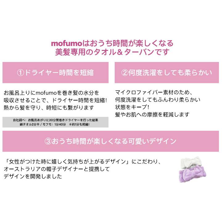 【クーポン】mofumo ナイトケア ヘアタオル＆ターバン セット |  | 08