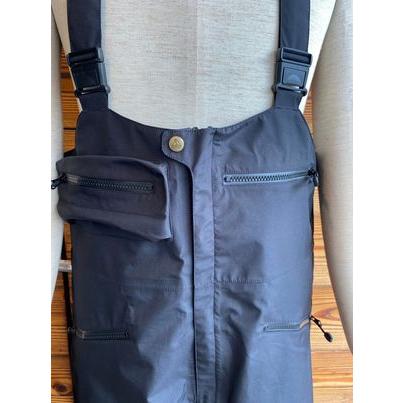 30%FF●MountainSurfEquioment スノーウェア GUIDE DX HARF BIB PANTS MS-013  BLACK Lサイズの画像