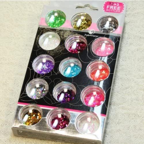 超大特価 ジェルネイル デコ用ホログラム ホロ 15色セット 注 平面の方が上ぶた 超目玉 Turningheadskennel Com