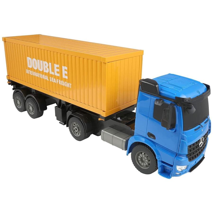 トレーラー コンテナ 超大型 ベンツ正式ライセンス こども向け ラジコンカー Doublee 最長辺60cm イエロー 1 その他おもちゃ 新着 Themtransit Com