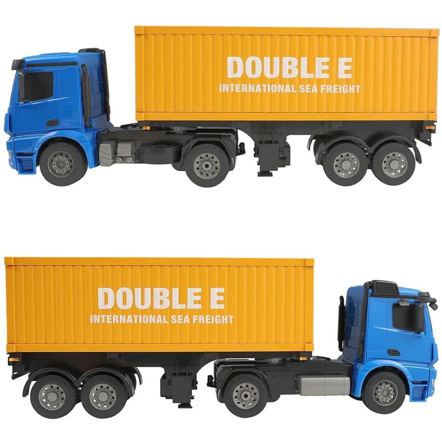 トレーラー コンテナ 超大型 ベンツ正式ライセンス こども向け ラジコンカー Doublee 最長辺60cm イエロー 1 その他おもちゃ 新着 Themtransit Com