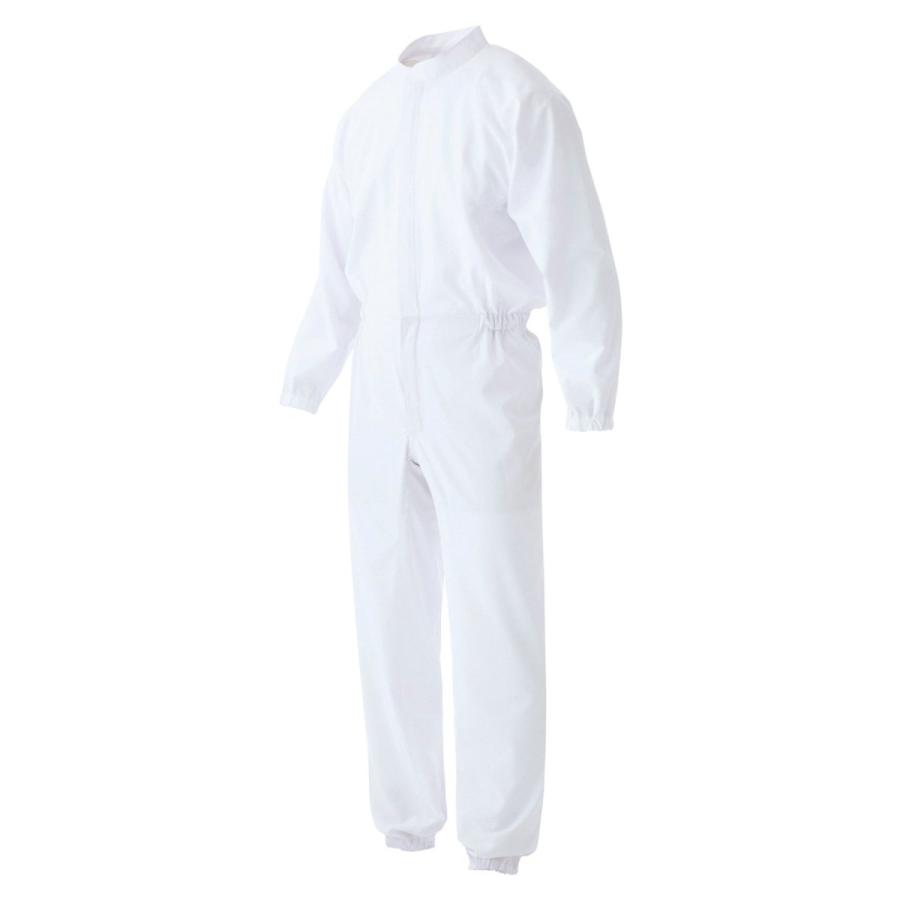激安通販新作 ミドリ安全 食品業界向け ベルデクセル 男女共用 ツナギ型 白衣 VEHS2100W ホワイト 3L 実験用安全用品