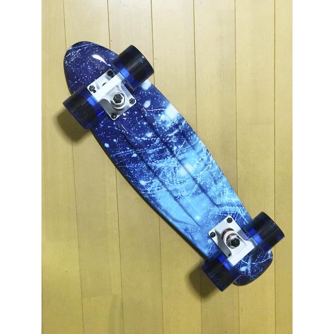 Lmai 22インチCruiser スケートボード グラフィックコンプリートスケートボード（ブルースターリー）_2