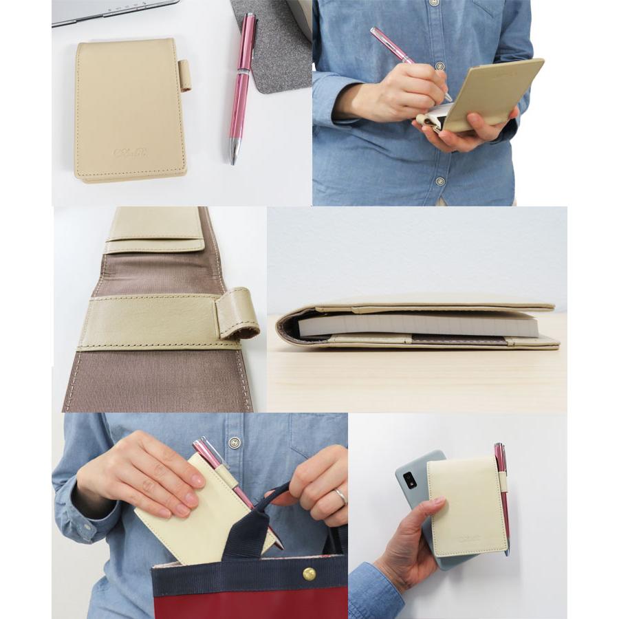 CLuaR（シールアル） メモ帳カバー メモパッドカバー A7サイズ 本革 革