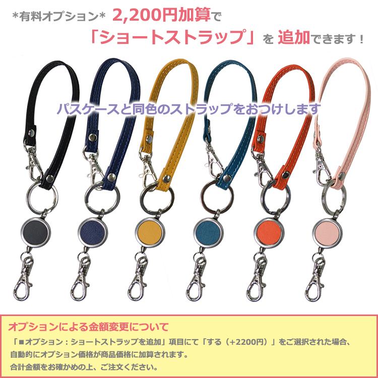 CLuaR 名入れ パスケース 定期入れ オプションでショート