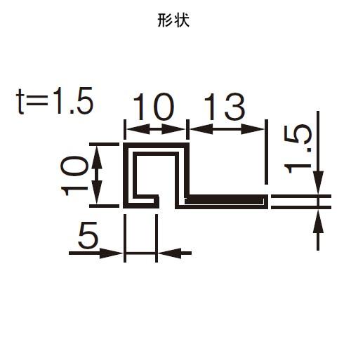 セキスイ メタカラー アルミ複合型材 Ak 10nz 3m クリアー 見切材 見切り材 壁見切り材 アルミ 壁見切材 住宅 壁面 建築資材 屋内 Club Esta 通販 Yahoo ショッピング