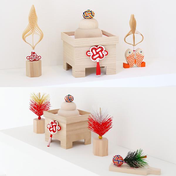 Studio GALA(スタジオガラ) HALE 鏡餅 木製 小 セット おしゃれ