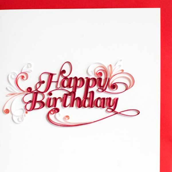 Quilling Card クイリングカード バースデーカード Happy Birthday ハッピーバースデー Club Esta 通販 Yahoo ショッピング