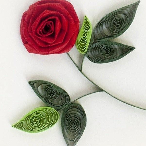 Quilling Card クイリングカード グリーティングカード Rose Gift Enclosure バラ Club Esta 通販 Yahoo ショッピング