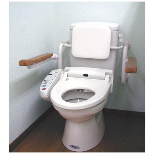 トイレ用背もたれ付手すり壁付タイプ クッション 肘掛け ひじ トイレ用背もたれ付手すり壁付タイプ クッション 肘掛け ひじ