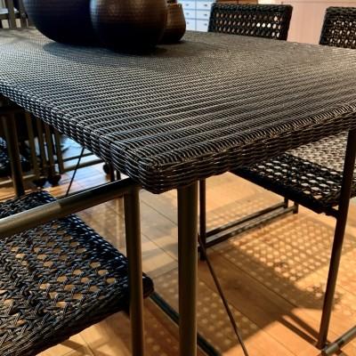 PATIO PETITE(パティオプティ) MAシリーズ マシリーズ MA-ダイニング・4人掛け 黒 ブラック ガーデンテーブル 屋外 ラタン調 4人用 |  | 06