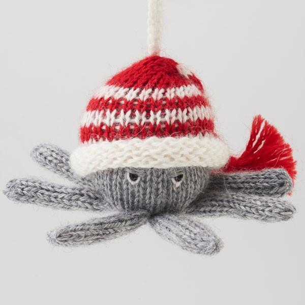 ナタリー・レテ】オーナメント ホワイト・オクトパス 白タコの