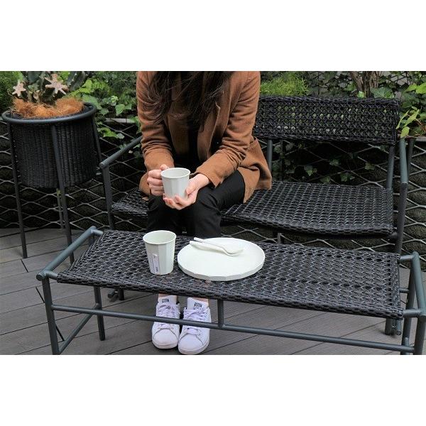 PATIO PETITE(パティオプティ) MAシリーズ マシリーズ MA-ベンチ 黒 ブラック ガーデンチェア ひじ掛け無し 屋外 2人掛け ラタン調 グランピング |  | 03