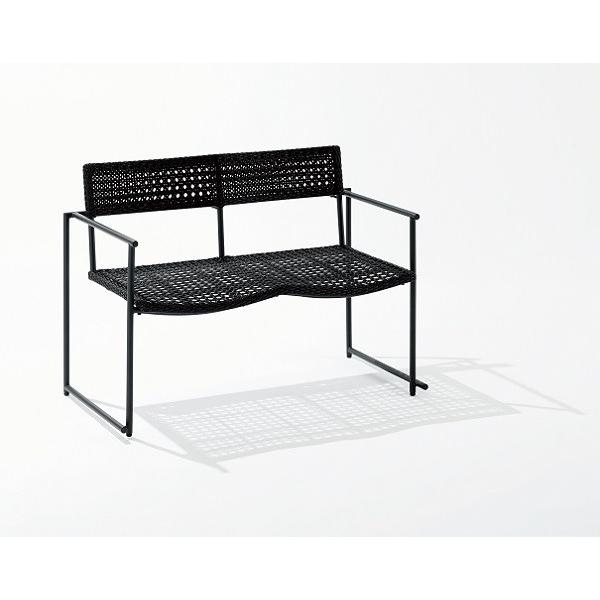 PATIO PETITE(パティオプティ) MAシリーズ マシリーズ MA-アームベンチ 黒 ブラック ガーデンチェア ひじ掛け付き 屋外 2人掛け ラタン調 グランピング |  | 01