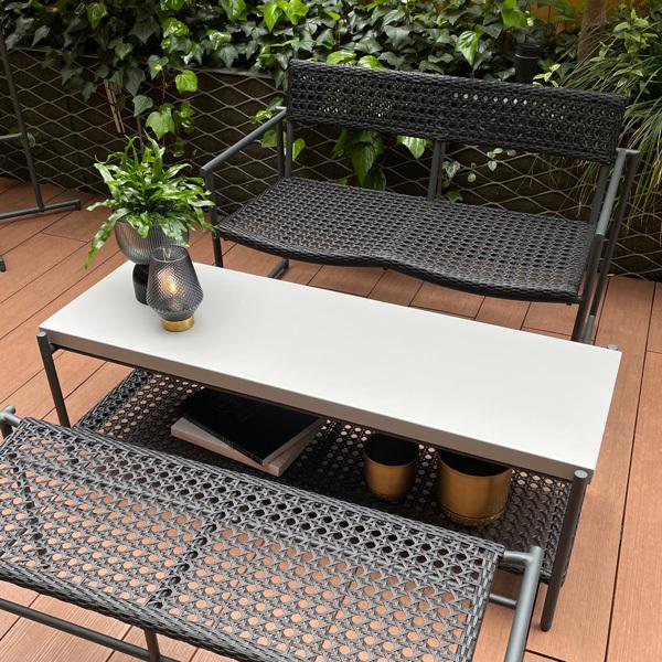 PATIO PETITE(パティオプティ) MAシリーズ マシリーズ MA-アームベンチ 黒 ブラック ガーデンチェア ひじ掛け付き 屋外 2人掛け ラタン調 グランピング |  | 07