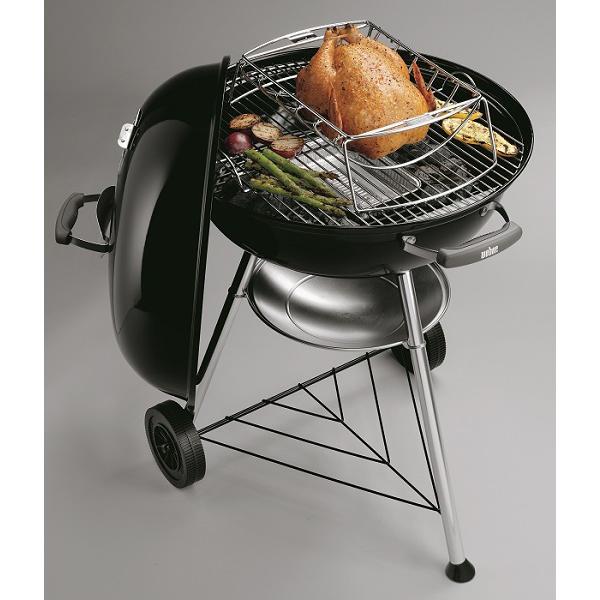 （日本正規販売店）Weber(ウェーバー) コンパクトケトル 47cm 温度計付 黒 1221308 チャコールグリル BBQ バーベキュー グリル コンロ 燻製 炭 チャコール｜clubestashop｜05