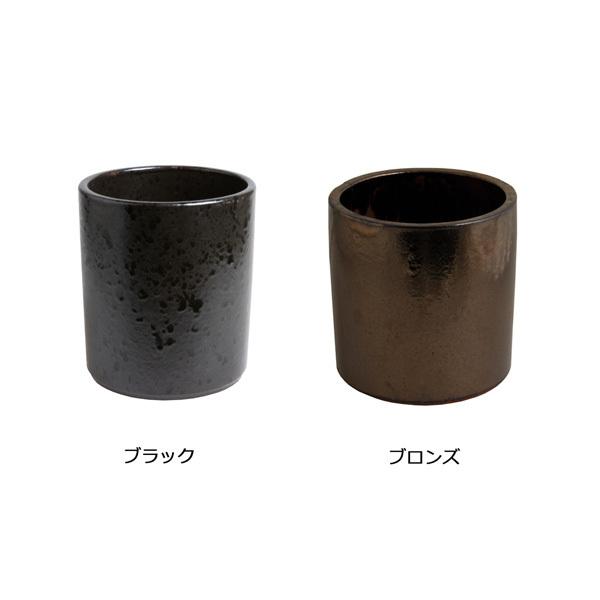 D&M(ディーアンドエム) オネストポット Ф35 ブラック/ブロンズ 10号 鉢カバー 鉢 鉢ポット フラワーポット ポット カバー 底穴なし