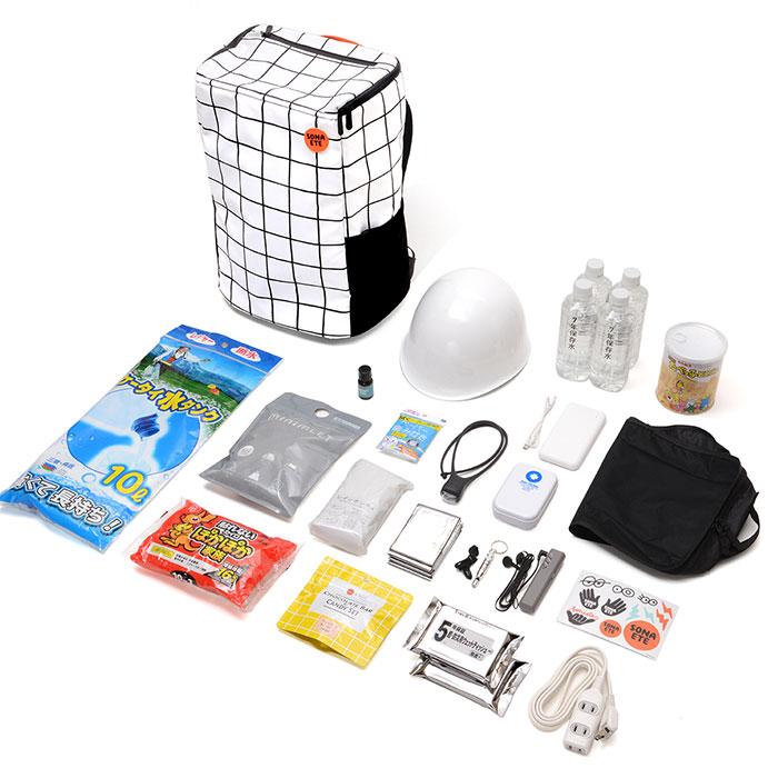 SONAETE(ソナエテ) Emergency Bag 防災リュック 地震対策 防災グッズ 防災用品 地震 災害対策 備蓄 おすすめ 保存食 保存水 イザメシ IZAMESHI | 