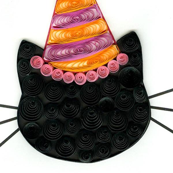 Quilling Card(クイリングカード) バースデーカード Cat Birthday お誕生日おめでとう ねこ｜clubestashop｜02