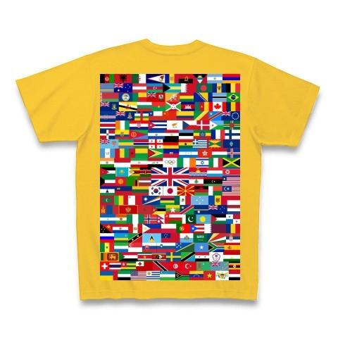 ロンドンオリンピック出場予定国の全国旗 Tシャツ Pure Color Print(ゴールドイエロー)｜clubtstore｜02