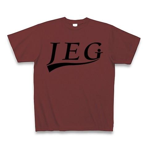 JEG (自営業) Tシャツ(バーガンディ)｜clubtstore