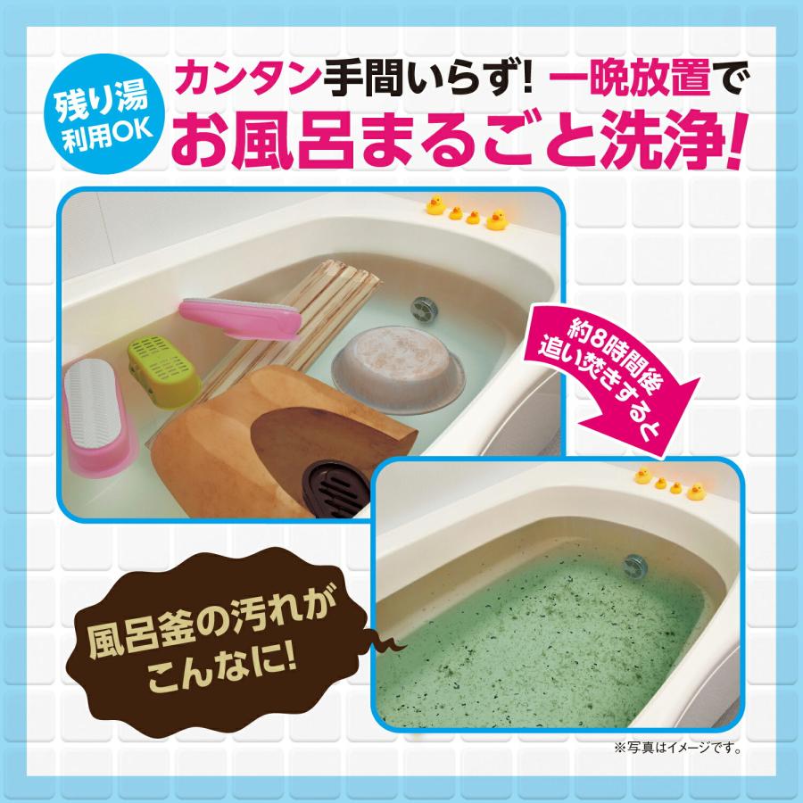 4個セット 風呂釜洗浄剤 二つ穴 一つ穴 お風呂掃除 洗剤「ボタニキャン