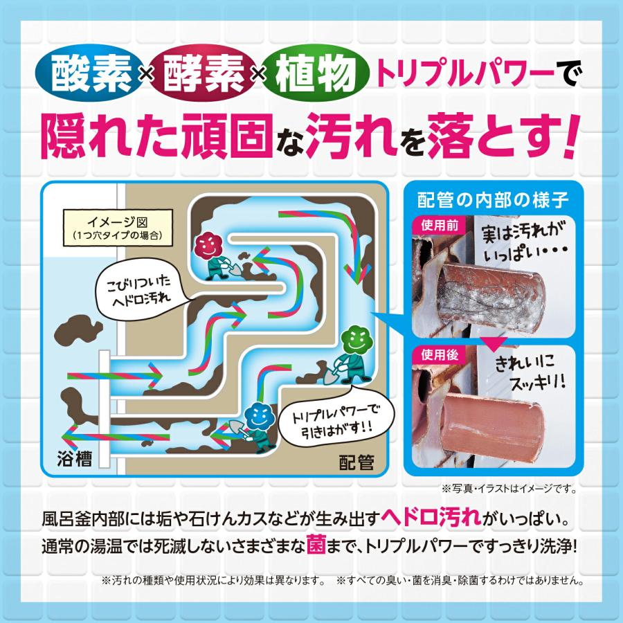 4個セット 風呂釜洗浄剤 二つ穴 一つ穴 お風呂掃除 洗剤「ボタニキャン