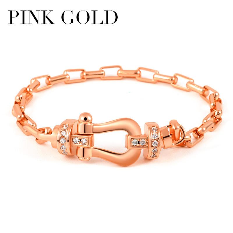 ブレスレット メンズ レディース ペア シルバー ゴールド ジルコニア バレンタイン プレゼント キンプリ 馬蹄 fred |  | 02