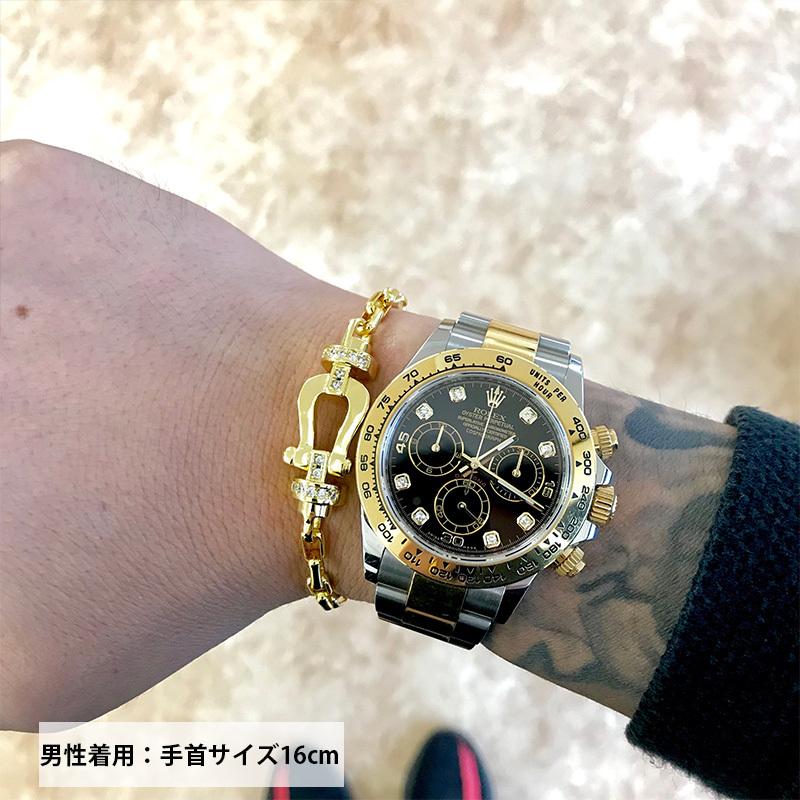 ブレスレット メンズ レディース ペア シルバー ゴールド ジルコニア バレンタイン プレゼント キンプリ 馬蹄 fred |  | 06