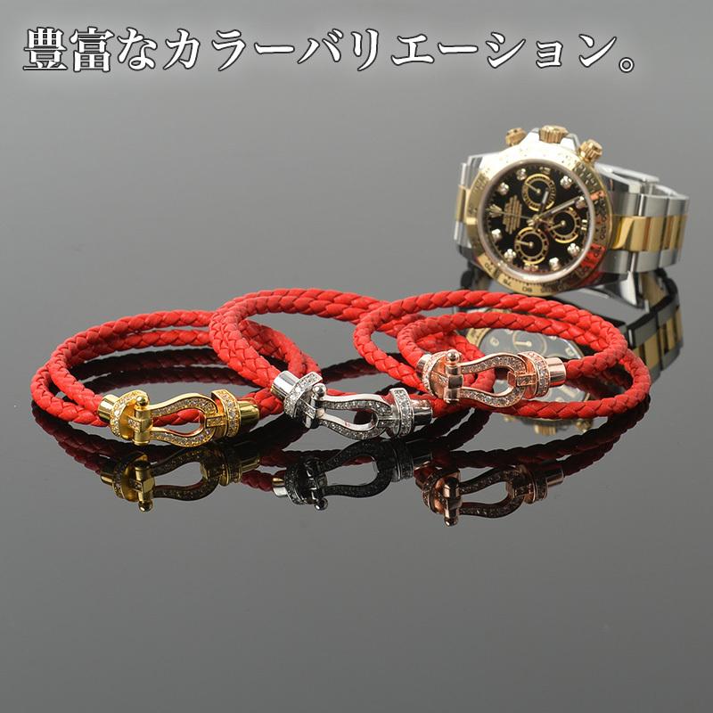 希少⭐︎ガルニ⭐︎ブレスレット　シルバー　レザー 楽天市場】ブレイディッド 1mm レザー ブレスレット / 2ラップ