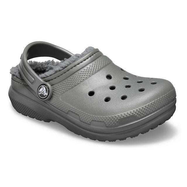 classic lined crocs white