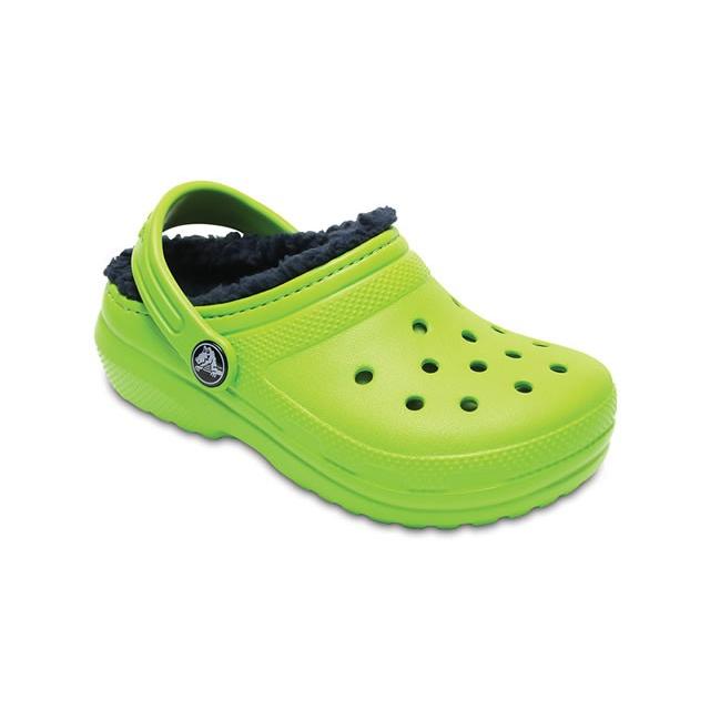 yellow lined crocs