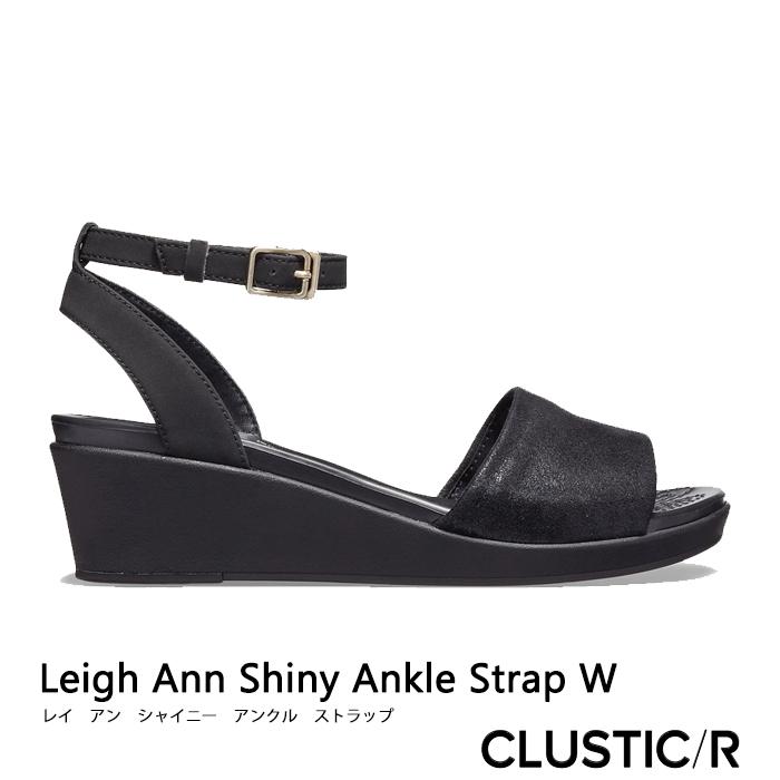 クロックス レディース Crocs W Leigh Ann Shiny Ankle Strap レイ アン シャイニー アンクル ストラップ ブラック ブラック 5786 5786 060 クラスティックr 通販 Yahoo ショッピング