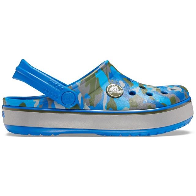 crocs blue camo