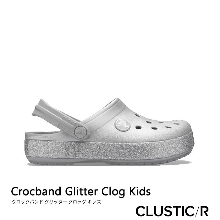 クロックス キッズ Crocs K Crocband Glitter Clog クロックバンド グリッター クロッグ シルバー 5936 5936 040 クラスティックr 通販 Yahoo ショッピング