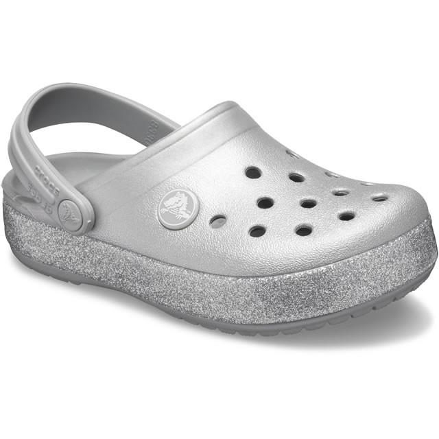 クロックス キッズ Crocs K Crocband Glitter Clog クロックバンド グリッター クロッグ シルバー 5936 5936 040 クラスティックr 通販 Yahoo ショッピング