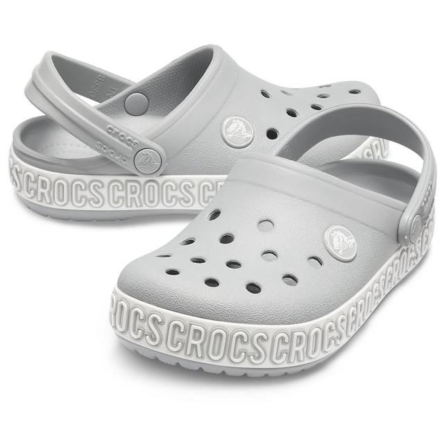 40 クロックス キッズ Crocs K Crocband Logo Mania Clog クロックバンド ロゴ マニア クロッグ ライトグレー ホワイト 5992 5992 00j クラスティックr 通販 Yahoo ショッピング