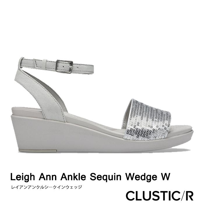 CROCS/W Leigh Ann Ankle Sequin Wedge 