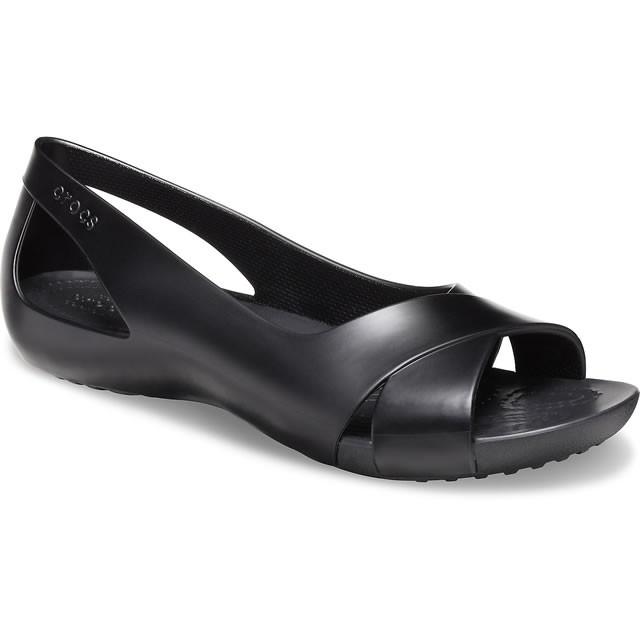 50 クロックス レディース Crocs W Serena Flat セレナ フラット ブラック 6106 6106 001 クラスティックr 通販 Yahoo ショッピング
