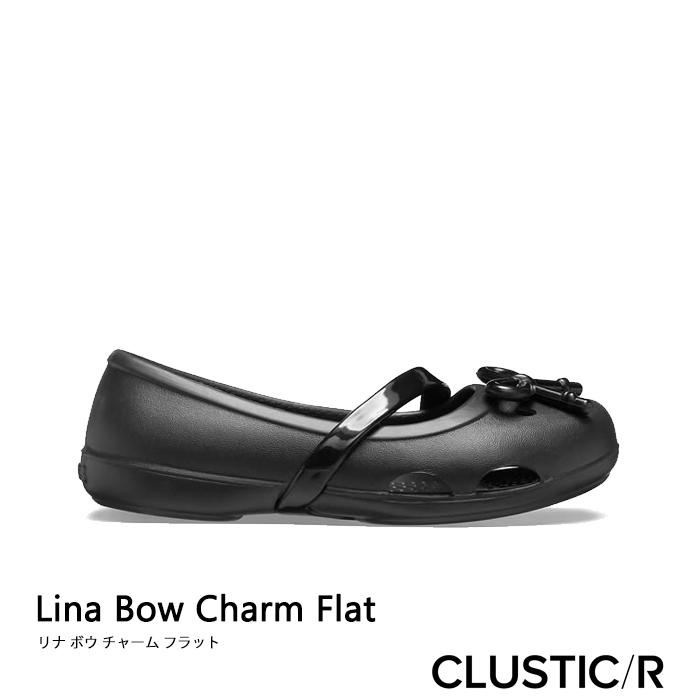 50 クロックス キッズ Crocs K Lina Bow Charm Flat リナ ボウ チャーム フラット ブラック 6263 6263 001 クラスティックr 通販 Yahoo ショッピング