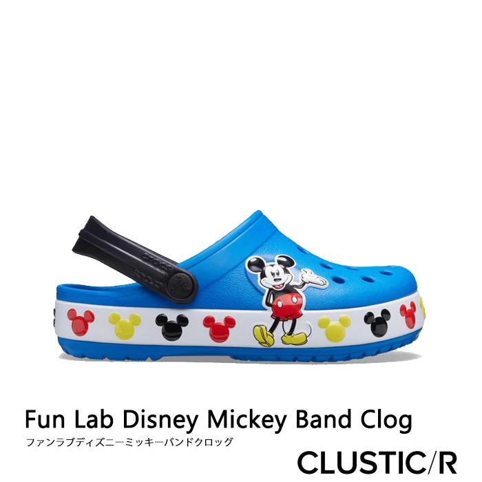 クロックス サンダル 《Ks》 Fun Lab Disney Mickey Band Clog Kids ファン ラブ ディズニー ミッキー バンド クロッグ キッズ 《キッズ》｜clustic-r