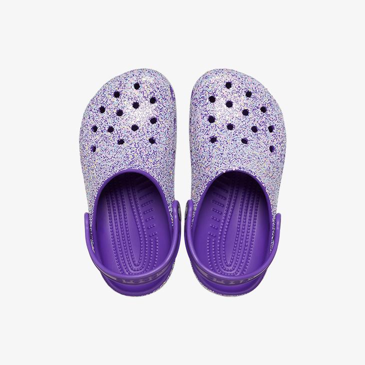 クロックス サンダル 《Ks》 Classic Glitter Clog K クラシック グリッター クロッグ キッズ 《キッズ》｜clustic-r｜03