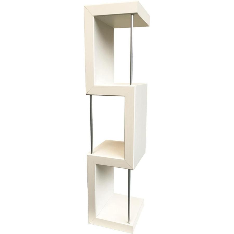 福井金属工芸 Zigrack ホワイト 3連 幅57cm 石膏ボード対応シェルフ ウォールラック Diy 本棚 簡単棚 トイレ おしゃれシェルフ 壁 フック